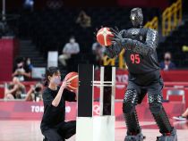 CUE4 Basketball robot during 2020 olympics