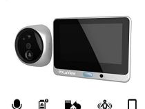 LaView Wireless Video Doorbell, Wi-Fi Door Bell Camera, Peephole Camera with LED Touch Screen, Wire-Free/Rechargeable Battery/Night Vision/Two-Way Audio/Mobile View