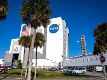 NASA Kennedy space center with mobile launcher